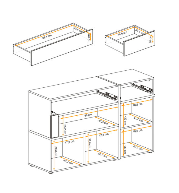 ASM Möbel Sideboard Cross – Bild 10