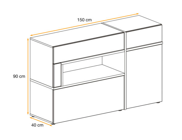 ASM Möbel Sideboard Cross – Bild 11