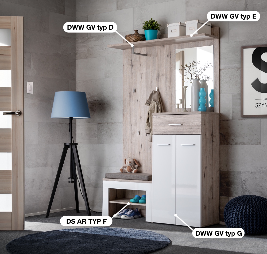 ASM Möbel Eingangsbereich GUSTAVO II – Bild 2