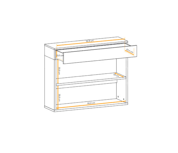 ASM Möbel Wandschrank Easy IV – Bild 4