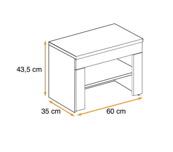 ASM Möbel Schrankbank Gustavo type F+P2 – Bild 4