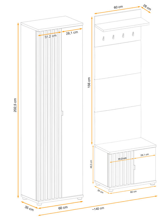ASM Möbel Wandmodul Pedro VI – Bild 12