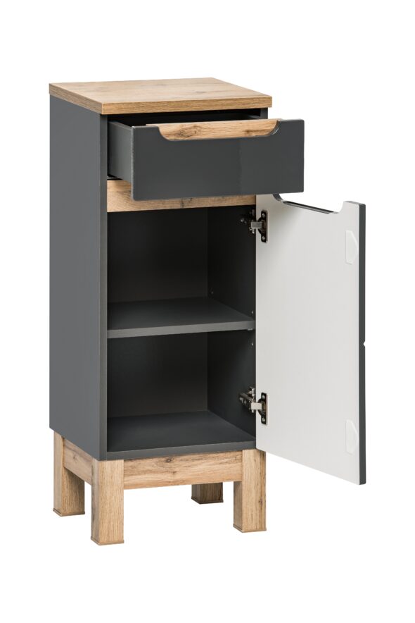Beistellschrank 35cm 1 Tür 1 Schublade – Bild 2