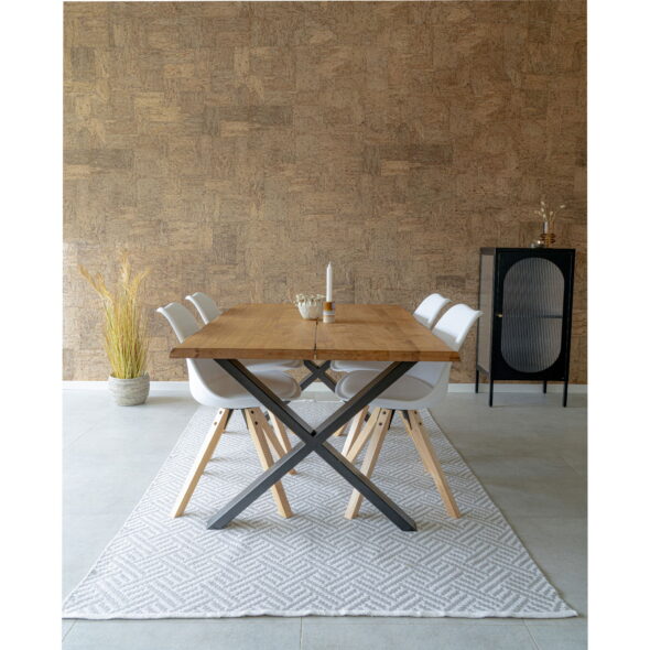 House Nordic - Bergen Dining Chair – Esszimmerstuhl, weiß, Naturbeine – Bild 2