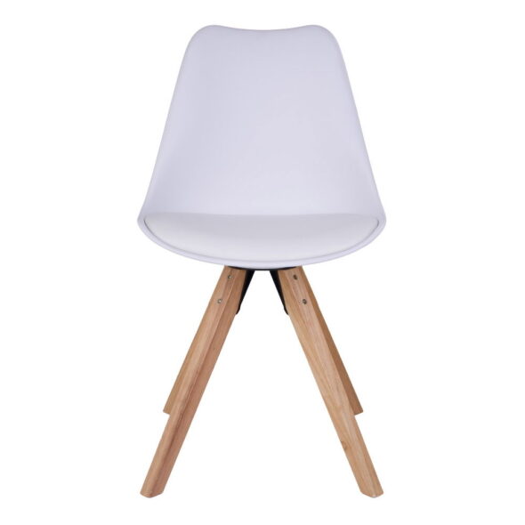 House Nordic - Bergen Dining Chair – Esszimmerstuhl, weiß, Naturbeine – Bild 5
