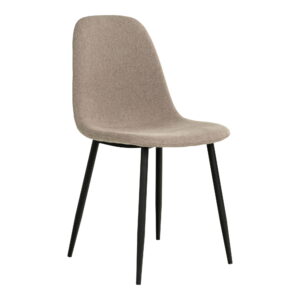 House Nordic - Stockholm Dining Chair – Esszimmerstuhl, Stein, schwarze Beine, HN1231