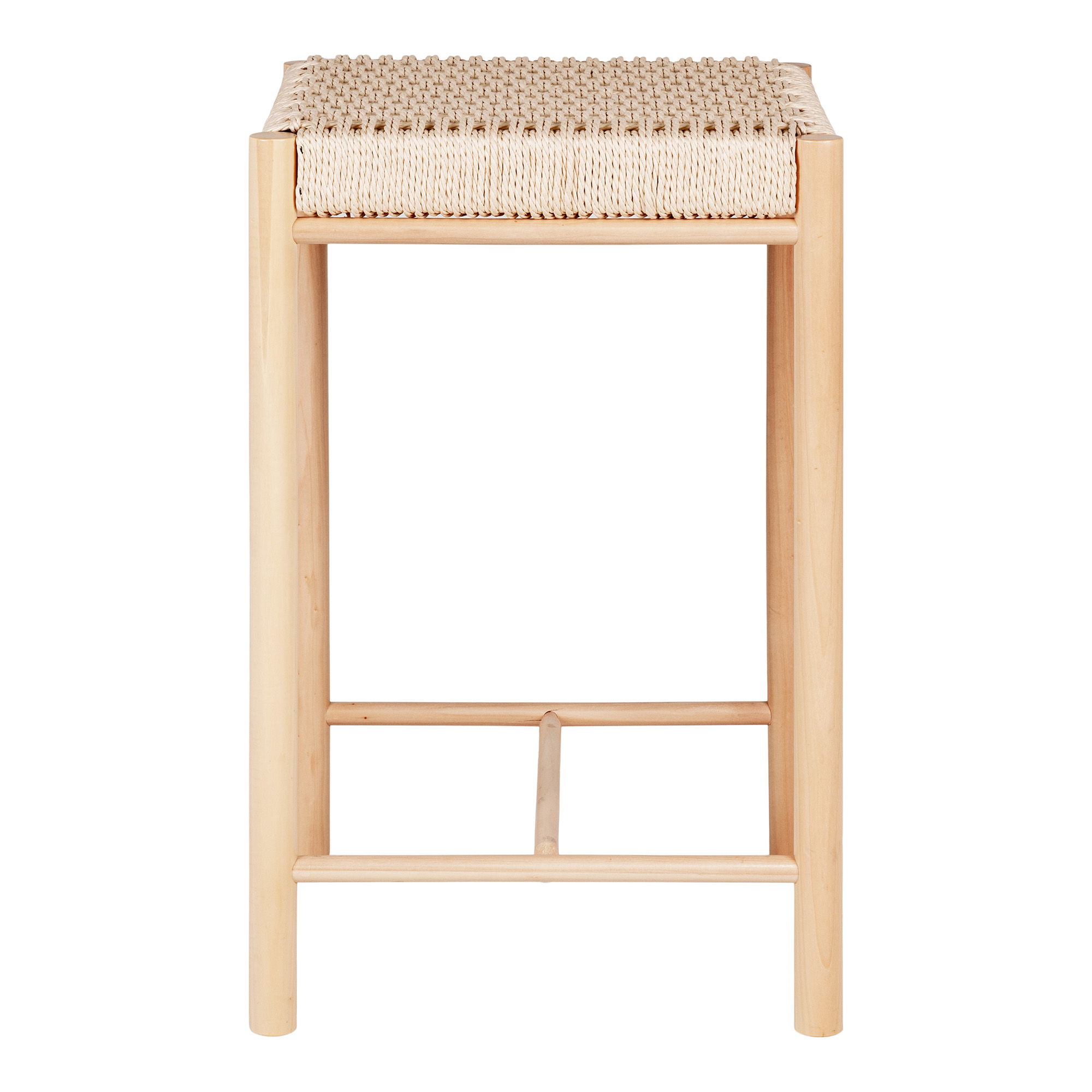 House Nordic - Abano Counter Chair – Counter Chair mit natürlichem Korbsitz, Pappelholz, natur – Bild 4