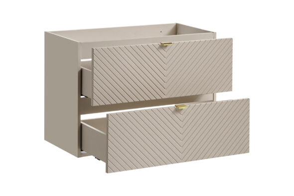 Waschbeckenunterschrank, 80 cm, 2 Schubladen – Bild 3