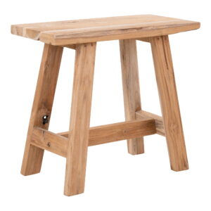 House Nordic - Barcelona Bank - Bank, Teak, Natur, 50x25x45 cm