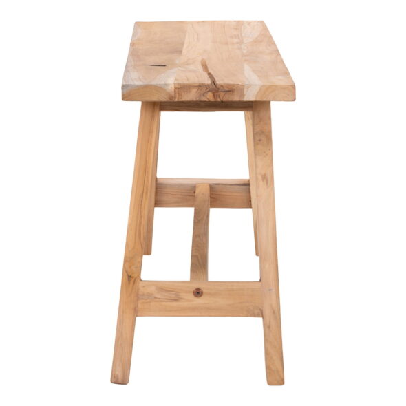 House Nordic - Barcelona Bank - Bank, Teak, Natur, 90x25x45 cm – Bild 4