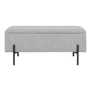 House Nordic - Watford Bench - Bank mit Stauraum, hellgrau 95x36,5x43 cm, HN1275