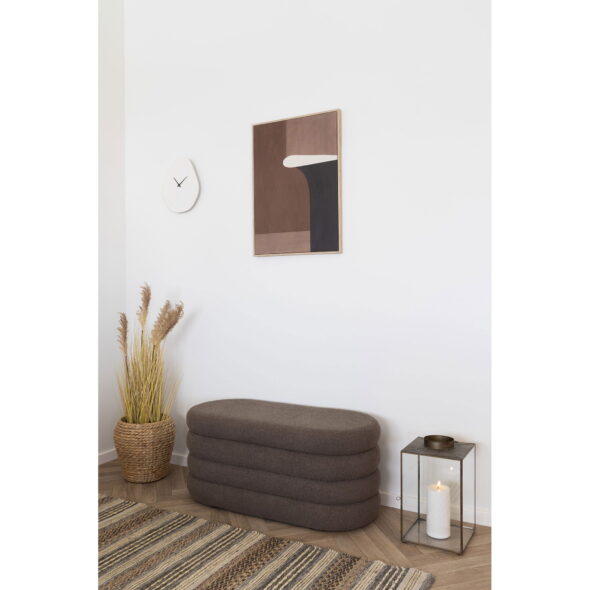 House Nordic - Dartford Bank – Bank mit Stauraum, Bouclé, braun 103 x 45 x 44 cm, HN1238 – Bild 2