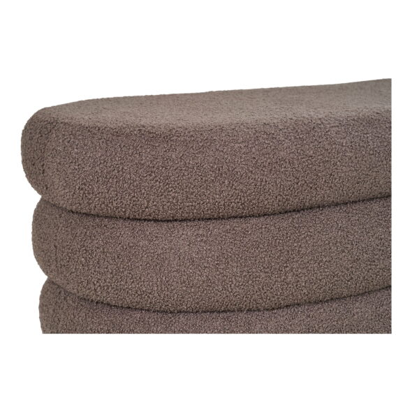 House Nordic - Dartford Bank – Bank mit Stauraum, Bouclé, braun 103 x 45 x 44 cm, HN1238 – Bild 7