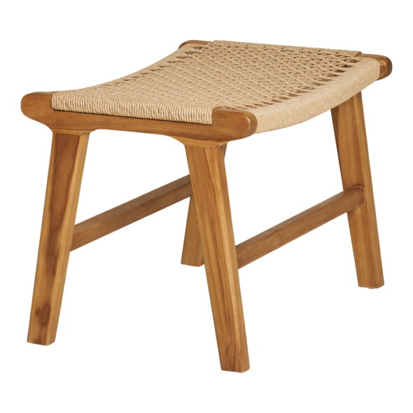 House Nordic - Derby Fußstütze - Fußstütze, Teak, Natur, 60x40x42 cm – Bild 3