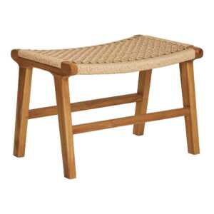 House Nordic - Derby Fußstütze - Fußstütze, Teak, Natur, 60x40x42 cm
