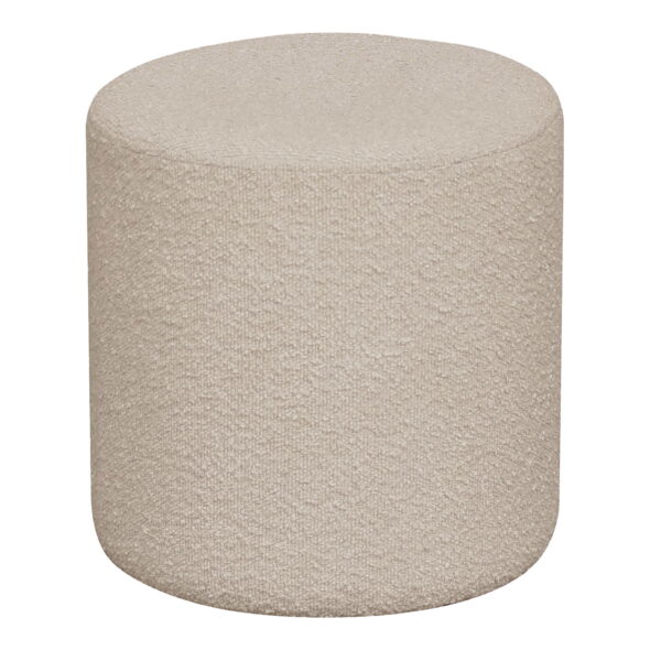 House Nordic - Ejby Pouf - Pouf, Bouclé, beige ø34x36 cm, HN1233