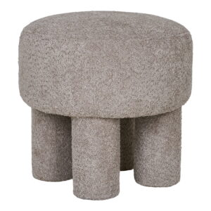 House Nordic - Canberra Pouf - Pouf, hellgrau ø43x43 cm, HN1258