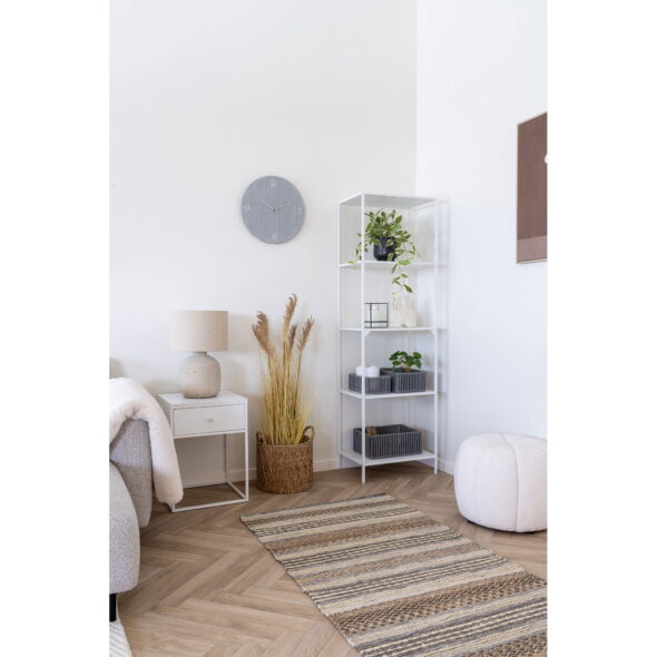 House Nordic - Paisley Pouf - Pouf, gebrochenes Weiß ø48x38 cm, HN1259 – Bild 6