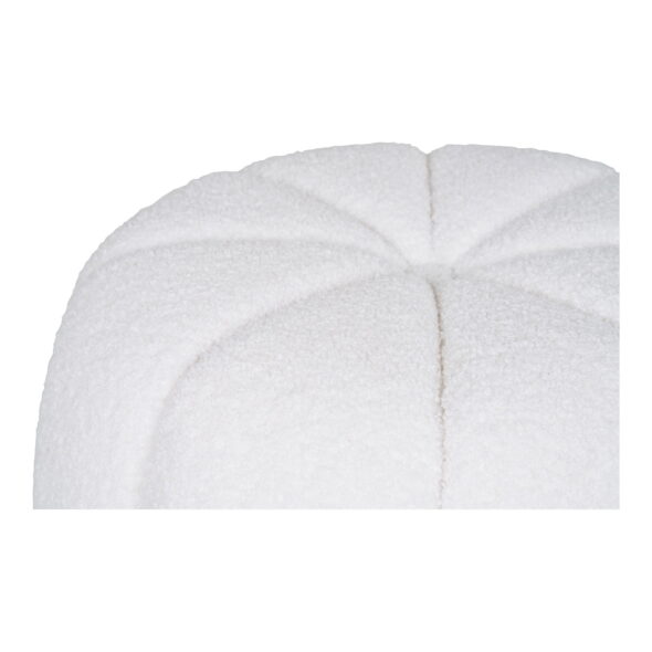 House Nordic - Paisley Pouf - Pouf, gebrochenes Weiß ø48x38 cm, HN1259 – Bild 4