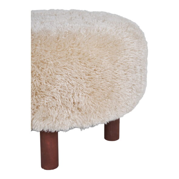 House Nordic - Inverness Pouf - Pouf, hellbraun ø50x33 cm, HN1260 – Bild 4