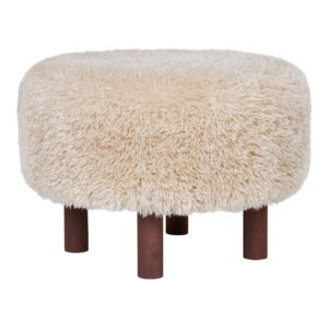 House Nordic - Inverness Pouf - Pouf, hellbraun ø50x33 cm, HN1260