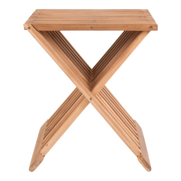 House Nordic - Erto Stool - Hocker, Teak, Natur, 40x35x45 cm – Bild 3