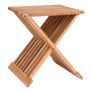 House Nordic - Erto Stool - Hocker, Teak, Natur, 40x35x45 cm
