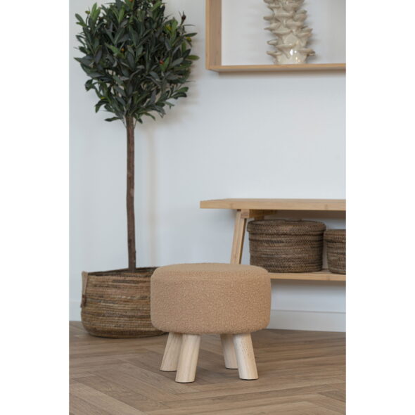 House Nordic - Aberdeen Stool - Hocker, Sand ø31x29 cm, HN1271 – Bild 2