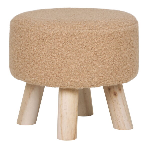 House Nordic - Aberdeen Stool - Hocker, Sand ø31x29 cm, HN1271