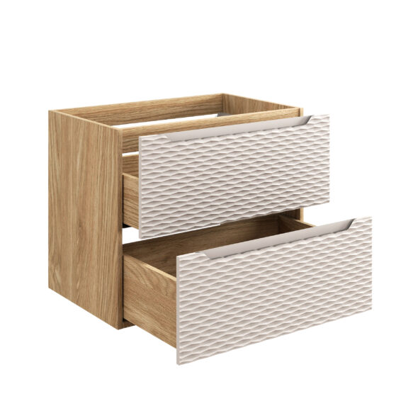 Waschbeckenunterschrank 70cm 2 Schubladen – Bild 3