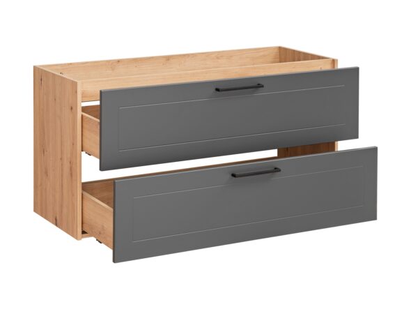 Waschbeckenunterschrank 120 cm, 2 Schubladen – Bild 3