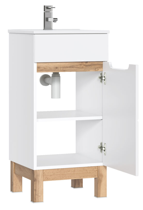 Waschbeckenunterschrank 40 cm, 1 Tür – Bild 2