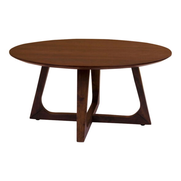 House Nordic - Hellerup Couchtisch – Couchtisch, Walnussfurnier ø75x36 cm