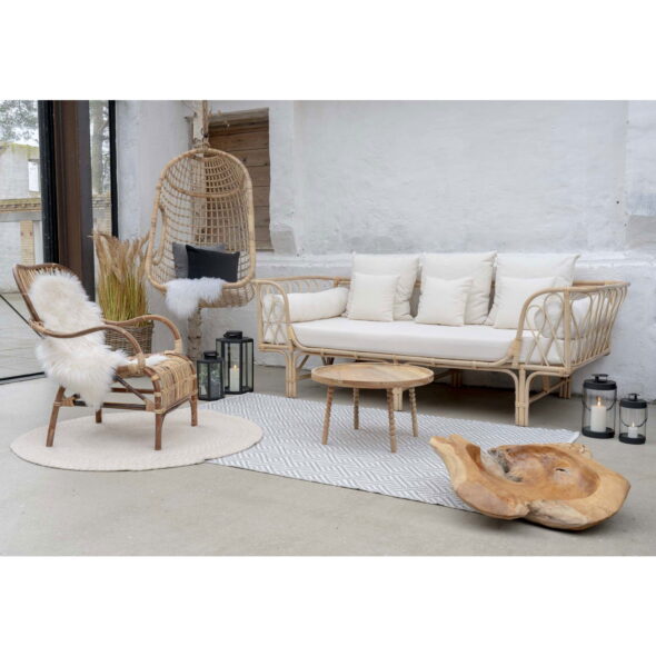 House Nordic - Jammu Couchtisch - Couchtisch, mango natur Ø60x35 cm – Bild 6