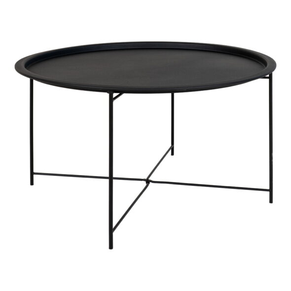 House Nordic - Bastia Couchtisch – Couchtisch aus Stahl, schwarz Ø75x43 cm – Bild 2