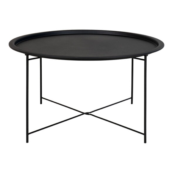 House Nordic - Bastia Couchtisch – Couchtisch aus Stahl, schwarz Ø75x43 cm