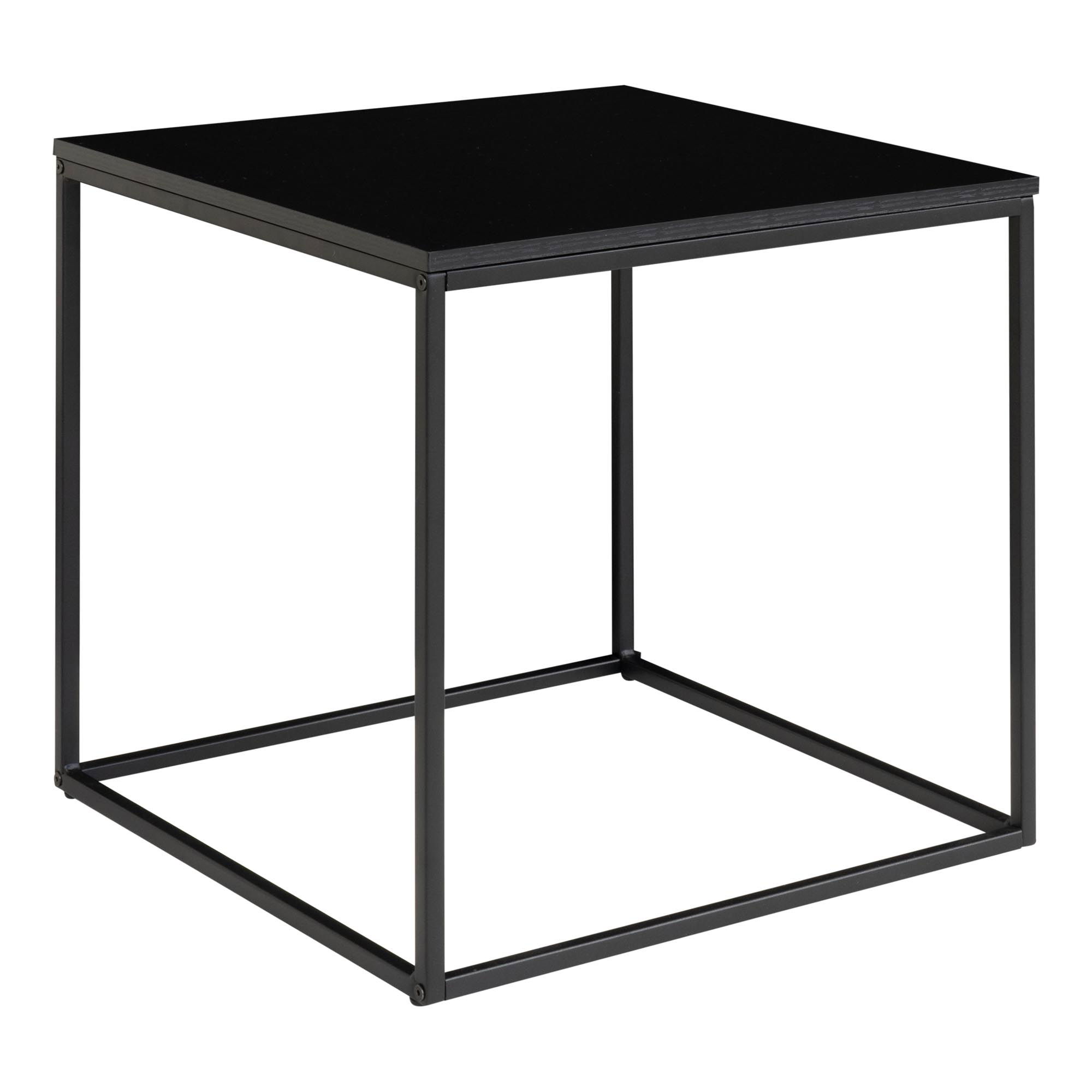 House Nordic - Vita Beistelltisch - Beistelltisch, schwarz, schwarzes Gestell 45x45x45 cm – Bild 3
