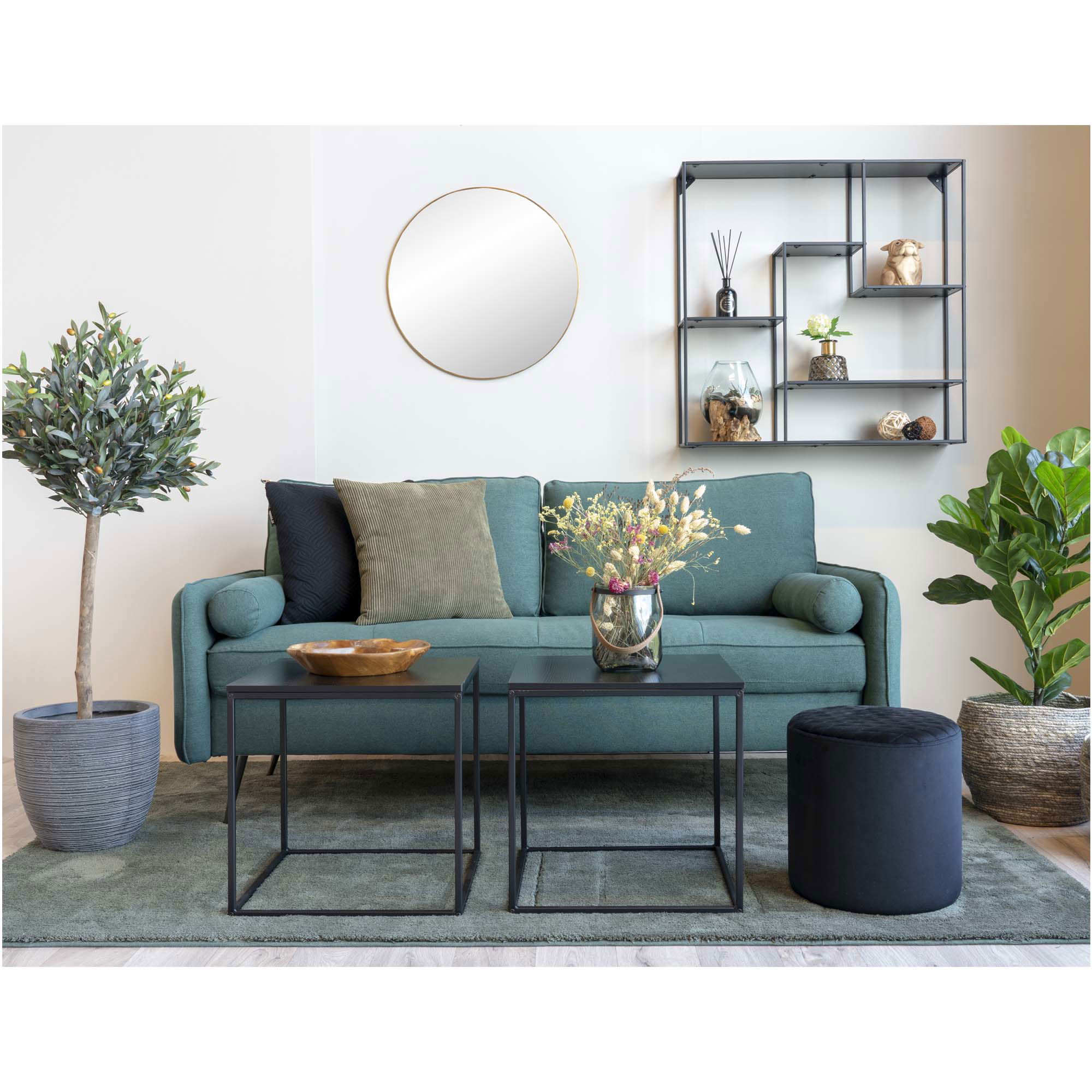 House Nordic - Vita Beistelltisch - Beistelltisch, schwarz, schwarzes Gestell 45x45x45 cm – Bild 8