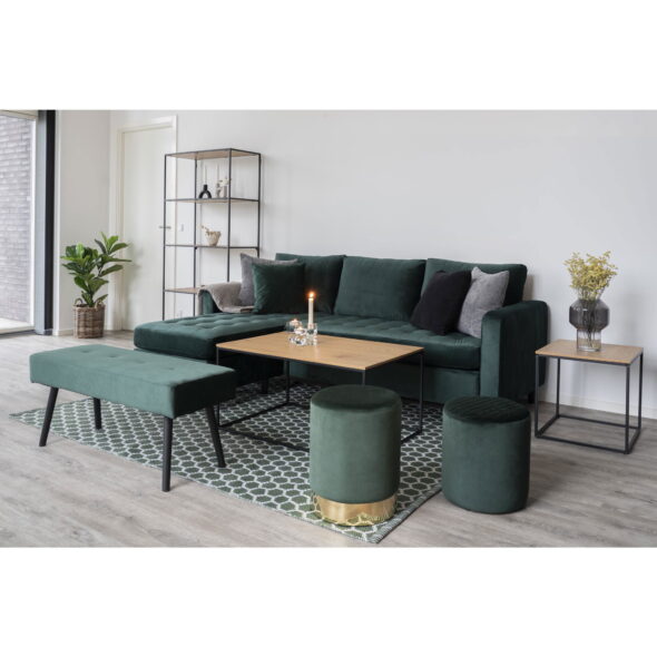 House Nordic - Vita Beistelltisch - Beistelltisch, Eichenoptik, schwarzes Gestell 45x45x45 cm – Bild 7
