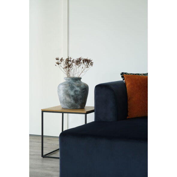 House Nordic - Vita Beistelltisch - Beistelltisch, Eichenoptik, schwarzes Gestell 45x45x45 cm – Bild 10