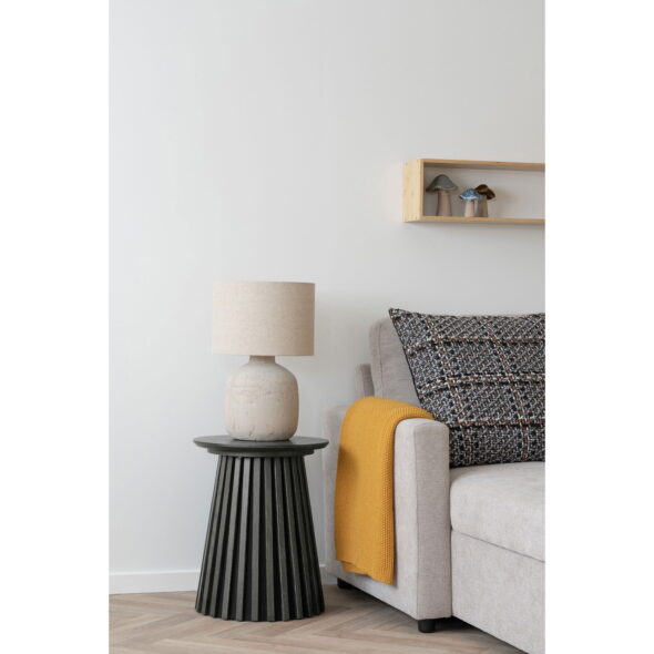 House Nordic - Osaka Beistelltisch – Beistelltisch, Eichenfurnier, schwarz ø40x50 cm – Bild 2