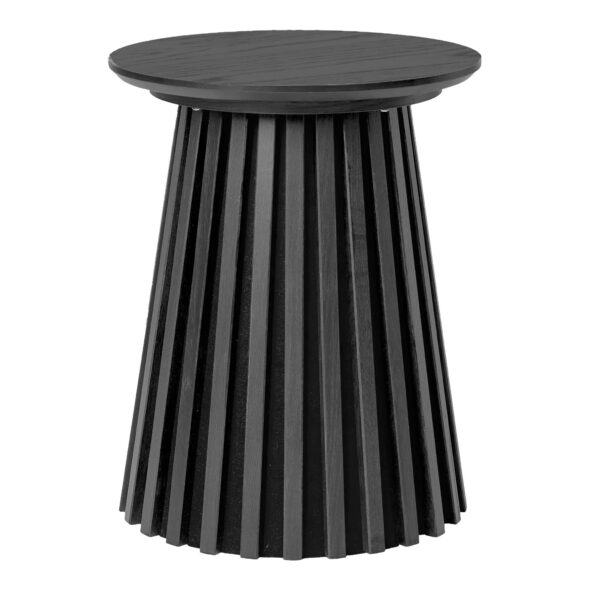 House Nordic - Osaka Beistelltisch – Beistelltisch, Eichenfurnier, schwarz ø40x50 cm