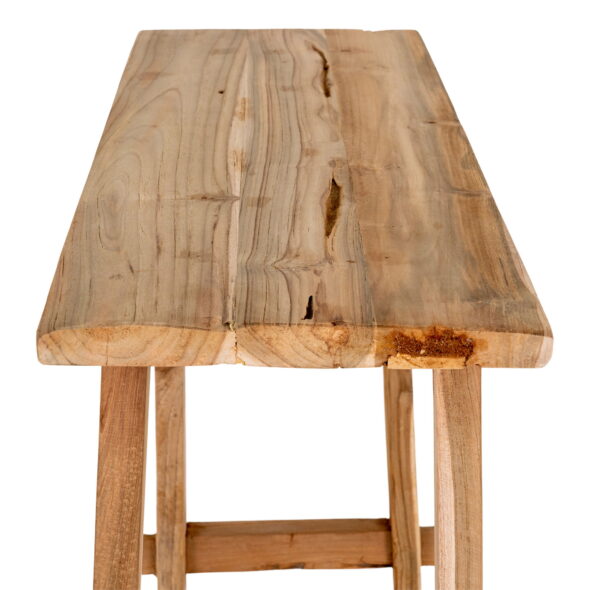 House Nordic - Girona Konsolentisch - Konsolentisch, Teak, Natur, 90x30x80 cm – Bild 5