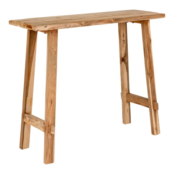 House Nordic - Girona Konsolentisch - Konsolentisch, Teak, Natur, 90x30x80 cm