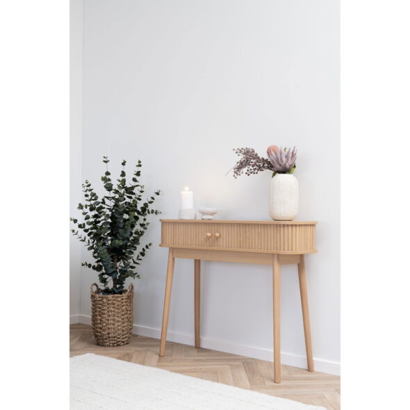 House Nordic - Nikko Konsolentisch - Konsolentisch, 2 Türen, Natur 100x30x80 cm – Bild 2