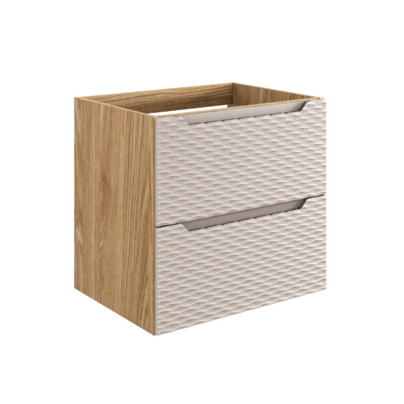 Waschbeckenunterschrank, 60 cm, 2 Schubladen