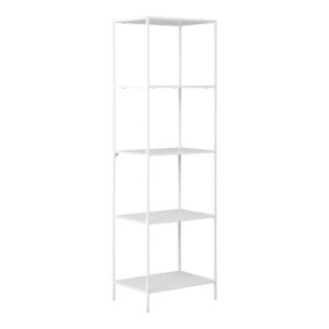 House Nordic - Vita Shelf - Regal, 5 Regale, weißer Rahmen 51x35x170 cm