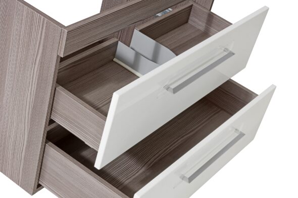 Waschbeckenunterschrank, 60 cm, 2 Schubladen – Bild 4