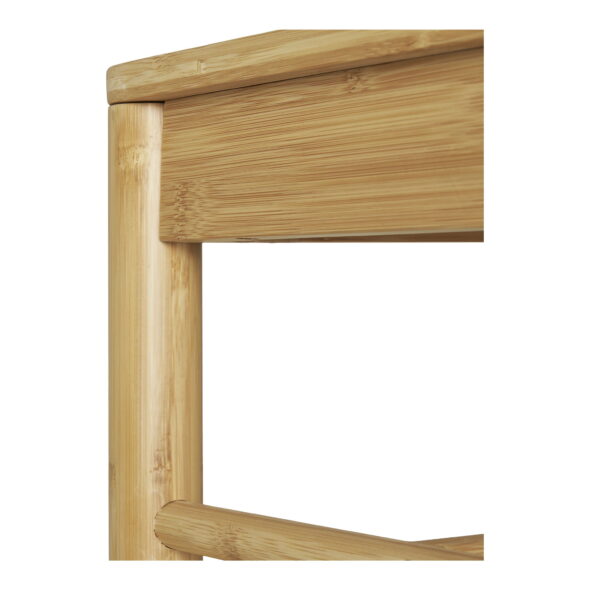 House Nordic - Ember Kleiderständer – Kleiderständer mit Bank aus Naturgeflecht, Bambus, Natur, 36 x 95 x 165 cm – Bild 7
