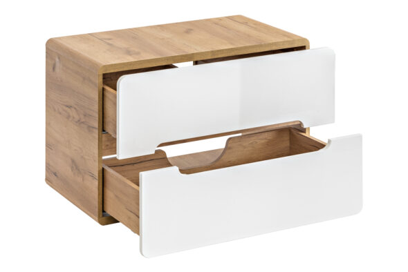 Waschbeckenunterschrank, 80 cm, 2 Schubladen – Bild 3